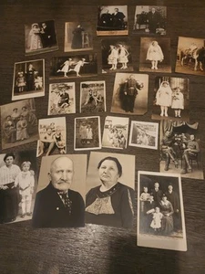 Lot Of 23 Black And White Photos Polish Family New Haven CT 1900s Through 1950s - Picture 1 of 24