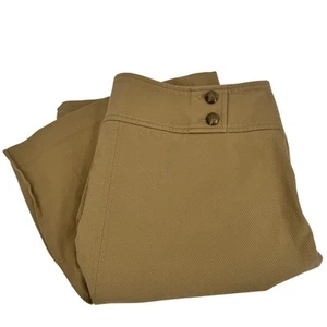 Talbots Skirt Womens 14 (34x21.5 ACTUAL) Tan Twill Coastal Lined Button Detail - Picture 1 of 11