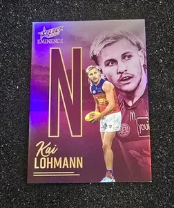 2025 Select AFL Eminence NG70 KAI LOHMANN N Nameplate Gold /115 - Picture 1 of 2