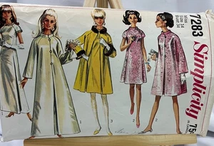 1960s Women’s Coat and Dresses Sewing Pattern - Simplicity 7283 - Size 14 - Picture 1 of 2