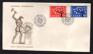 EUROPA CEPT - GRIECHENLAND - ATHEN / 1962 FDC COVER (ref 6727b) - Bild 1 von 1
