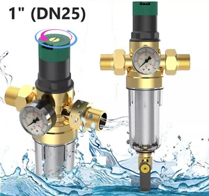 Rückspülfilter mit Druckminderer, Wasserfilter 1Zoll DN 25 Hausanschluss DE - Bild 1 von 12