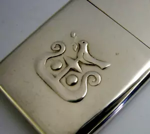 IRISH BANK EMBLEM STERLING SILVER BIRD CARD CASE 1989 UNUSUAL - Picture 1 of 7