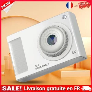 Caméra CCD HD 1080P 48MP, appareil photo numérique à double objectif (blanc) - Photo 1/12