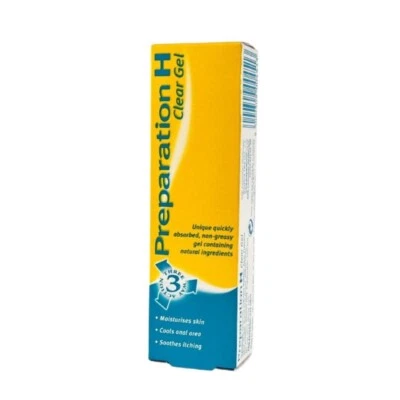Preparation H Clear Gel - 50g | For Hemorrhoid, Piles Relief -