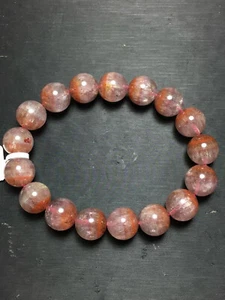 Pulsera rara AAAA de 23 cuentas de cristal de auralita natural genuina de 12,5 mm - Imagen 1 de 2