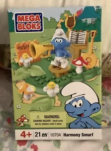 MEGA BLOKS 10704 THE SMURFS HARMONY SMURF BRAND NEW IN packaging - Picture 1 of 2