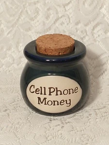 Ceramic Cell Phone Money Fund Jar Bank Change Savings Trinkets Container tblxr1 - Picture 1 of 12