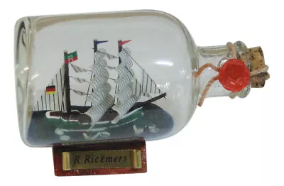 Flaschenschiff - Rickmer Rickmers Buddelschiff Glas/Holz/Messing Sea4You • 10.90€