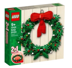 Lego 40426 Icónica Corona de Navidad 2 en 1 - Hoja de Vela de Arco Rojo - Totalmente Nuevo AU - Imagen 1 de 3