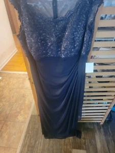 David's Bridal 20w Bridesmaid Dress Navy Blue - Picture 1 of 6