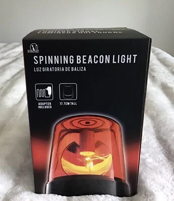 NUEVO EN CAJA ~ Lámpara giratoria de fiesta giratoria baliza de luz de novedad iluminada roja de 6" ~ L💥💥K Foto 1 de 4