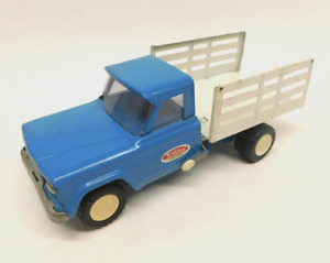 Vintage Mini Tonka Blue Gladiator Jeep Stake Bed Dump Farm Tilt Truck