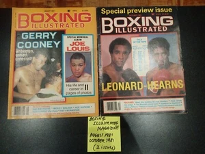 Boxing Illustrated Magazine August 1981, October 1981 Issues x 2copies - Picture 1 of 4