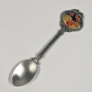 Vintage Nevada State Las Vegas Silver Souvenir Rawcliffe Pewter Miniature Spoon