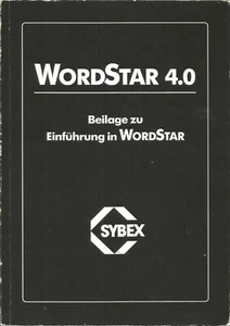 Computer Software, Einführung WordStar 4.0, unter MS-DOS, PC-DOS - Bild 1 von 6