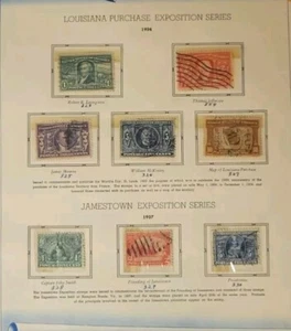 US Scott #323-330, 1904 Louisiana Purchase & 1907 Jamestown Exposition... - Bild 1 von 6
