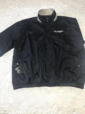 Ahead Pullover Windbreaker XXL Short Sleeve Quarter Zip Golf Men's Black Golf - Image 1 of 4