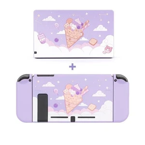 GeekShare NS Slim Protective Case & Dock Cover for Nintendo Switch Ice Cream Cat - Picture 1 of 11