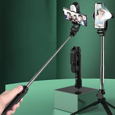 Portable Bluetooth Control Tripod Stand Selfie Stick For iPhone 11 Pro Max/XR/X - image 1 of 4