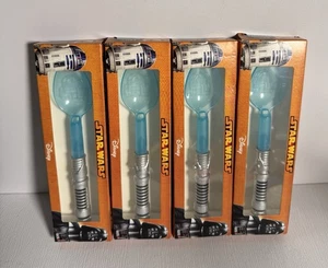 Kelloggs Star Wars Werbe Lichtschwert Löffel 2015 UNGEÖFFNET R2D2 X 4 - Bild 1 von 2