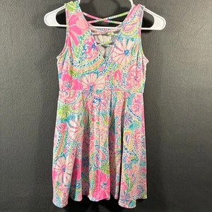 lily pulitzer girl carice dress 12 flock full of fun beach tropical vacation - Picture 1 of 5