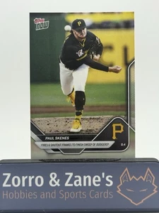 Paul Skenes 2025 MLB Topps NOW Card 656 Pirates - Picture 1 of 2