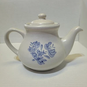 Vintage PFALTZGRAFF Yorktowne 5 Cup Teapot, #7-550; Gray & Blue - Picture 1 of 11