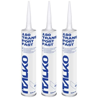 ITALKO 3 adesivi per vetri 310 ml adesivi per vetri cartuccia nero parabrezza auto