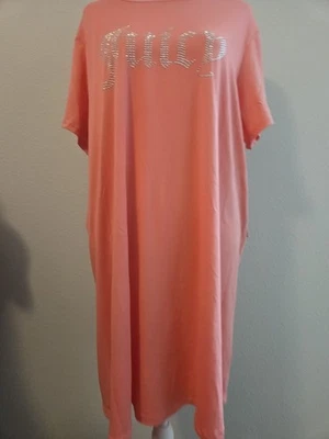 JUICY COUTURE Women Sleepshirt With Studded Logo NWT Stretch Fabric Size 1X - Image 1 of 4