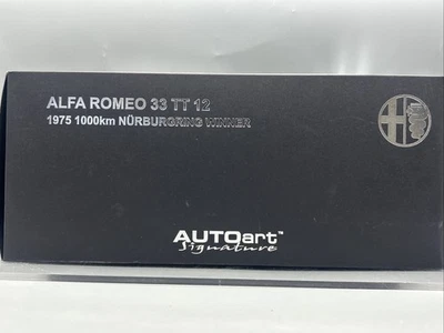 1/18 AUTOart 1975 Alfa Romeo 33 TT 12 Nurburgring Win Merzario Lafitte 67505; Foto 1 de 4