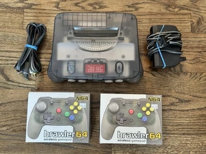 Nintendo 64 Funtastic Smoke System gereinigt getestet + 2 Wireless Brawler Controls! - Bild 1 von 8