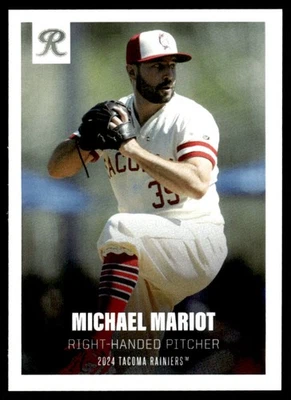Tarjeta de novato de ligas menores Michael Mariot Choice 2024 Marineros Tacoma Rainiers Foto 1 de 2