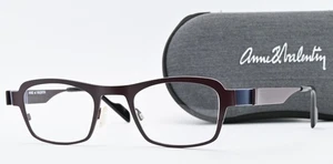 Anne et Valentin Glasses Frame West BC54 Rectangle Oval Wine Red Japan Titanium - Picture 1 of 9