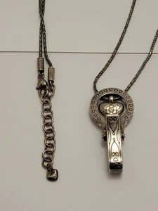 Brighton Heart ID Badge Clip Necklace  - Picture 1 of 7