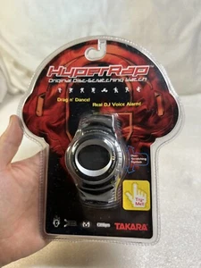 Rare Vintage 1990s Takara HYPER RAP DISC-SCRATCHING BLACK/SILVER H-1453 Watch  - Bild 1 von 8