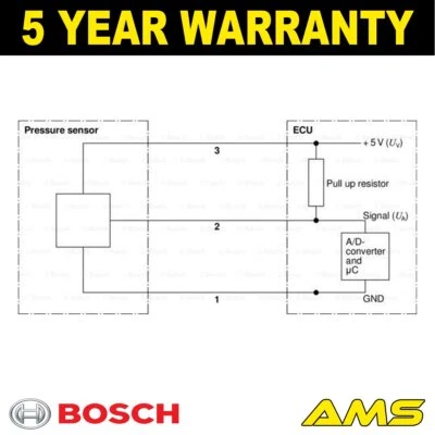 Fits Vauxhall VW Ford Audi + Other Models Brake Fluid Pressure Switch Bosch - Image 1 of 4