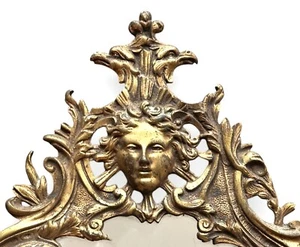Pair of Antique Girandoles Mirror Three Candle Wall Sconce Apollo Satyr Eagle - Picture 1 of 17