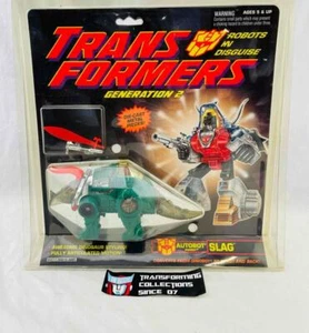 Transformers Original G2 1995 Dinobot Slag Green MOSC Sealed - Picture 1 of 2