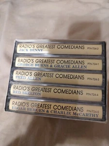 5 different cassettes: Radio's Greatest Comedians Allen, Benny, Burns, Bergen.. - Picture 1 of 2