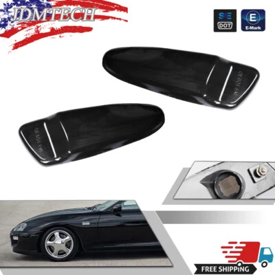 DEPO JDM Smoke Bumper Side Marker Lights Pair For 1997-1998 Toyota Supra Mk.4 - Image 1 of 4