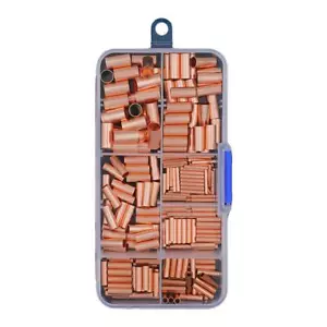 Pure Copper Crimp Tube Beads Findings For Ending Beading Cord & Wire Ends 250 Pe - Picture 1 of 6