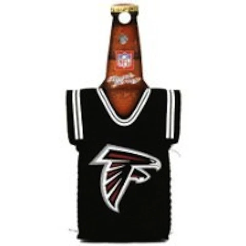 NEW! NFL Atlanta Falcons Bottle Coozie Cozy Coozy Beer Drink Holder Cooler Black Cover