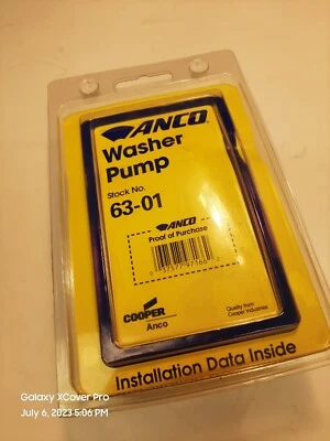 NOS Anco Wiper Pump 1968-78 Dodge Charger Plymouth Cuda Chrysler 63-01 - Image 1 of 3