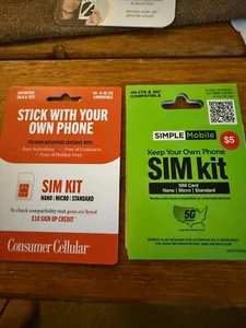 DEUX KITS SIM NON OUVERTS - Photo 1 sur 1