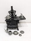 Vintage Salesmans Sample Toy Cast Iron Crescent Miniature Stove Oven Dollhouse