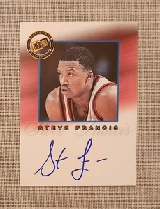 2002 PRESS PASS AUTHENTIC PRO SIGNATURES STEVE FRANCIS AUTO - Picture 1 of 1