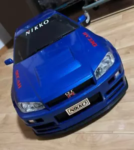 Nikko RC Nissan GT-R R34 1/5 Scale Radio Control Car Used Free Shipping From JP - Picture 1 of 10