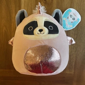 Peluche Disfraz Squishmallow 7.5" Mapache Rocoso en Grecia Pegaso Nuevo con Etiquetas - Imagen 1 de 6