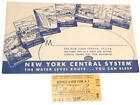 October 1948 New York Central Pullman Ticket Nyc Detroit To New York + Envelope